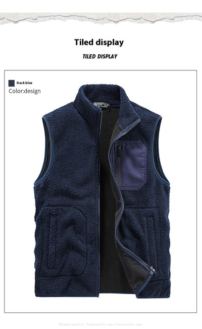 Chaleco de Terciopelo Teddy Liso para Hombre - Image 20