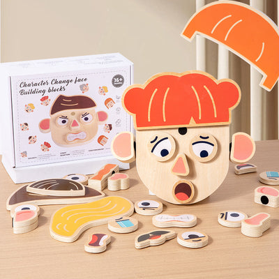 Cubo de Cambio de Caras - Bloques de Construcción Puzzle para Niños - Image 6