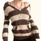 Sudadera con Capucha Kawaii a Rayas - Jumper Vintage Preppy