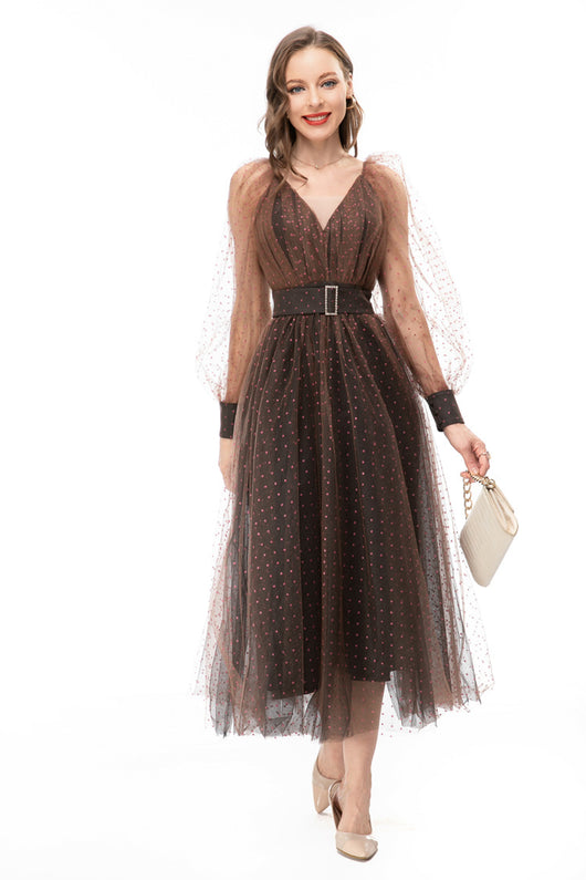 Vestido Ligero con Dobladillo de Gasa y Cintura Ajustada - Image 12