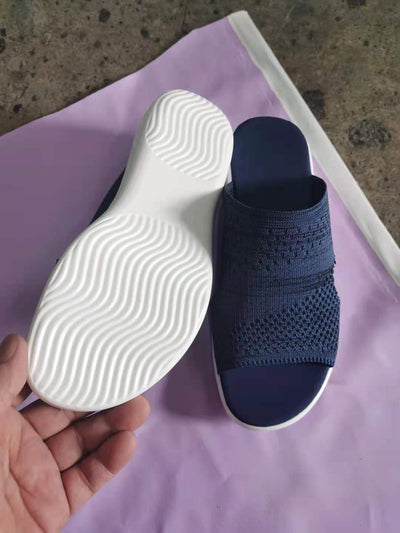 Pantuflas Femeninas Respirable con Malla y Suela Plana - Image 11