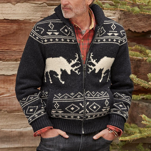 Chaqueta de Punto con Cierre para Hombre