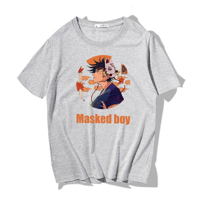 Playera Suelta Estampada Cuello Redondo Manga Corta para Hombre - Image 17