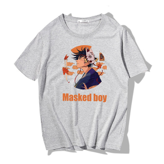 Playera Suelta Estampada Cuello Redondo Manga Corta para Hombre - Image 17
