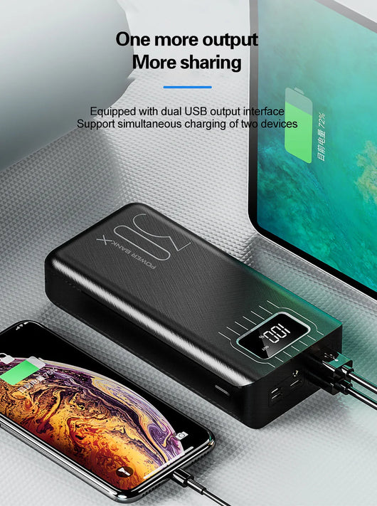 Batería Externa 30000 mAh - Carga Rápida para Múltiples Dispositivos - Image 14