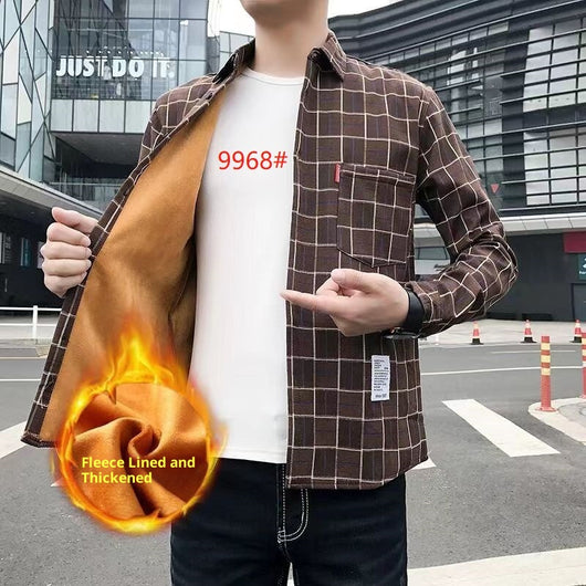Camisa de Cuadros Térmica para Hombre con Forro de Polar - Image 15
