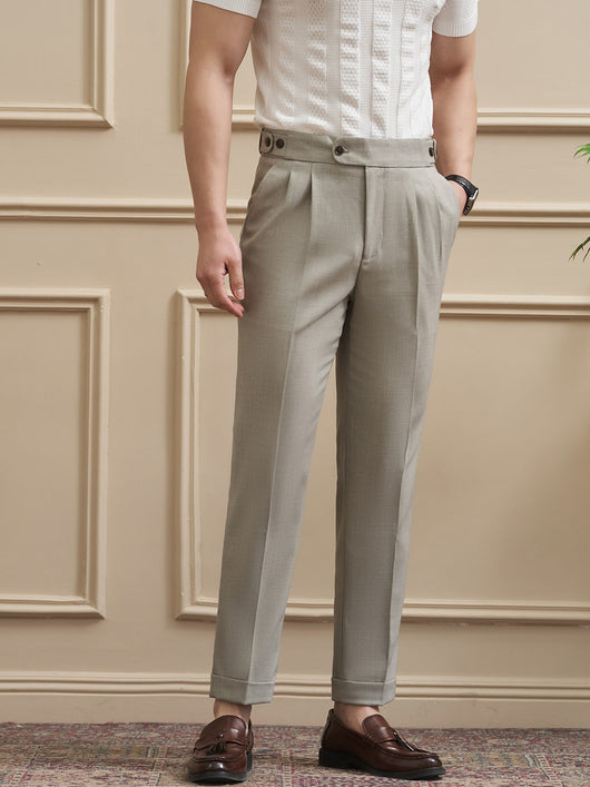 Pantalones Casuales Drapeados Slim-Fit para Hombre - Traje de Negocios - Image 7