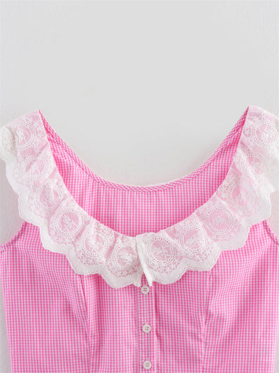 Top Encaje Estilo Americano con Tirantes Ajustables - Image 18
