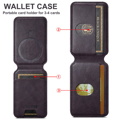 Soporte Magnético Universal para Teléfono con Anillo MagSafe y Cuero PU - Image 28