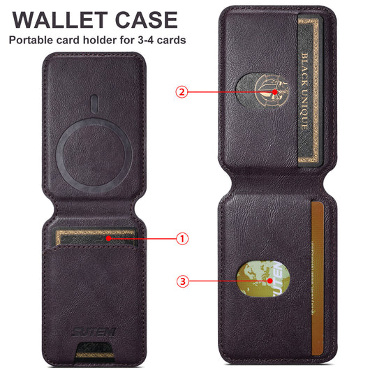 Soporte Magnético Universal para Teléfono con Anillo MagSafe y Cuero PU - Image 28
