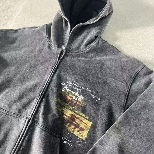 Sudadera Retro con Graffiti para Hombre - Manga Larga Casual - Image 3