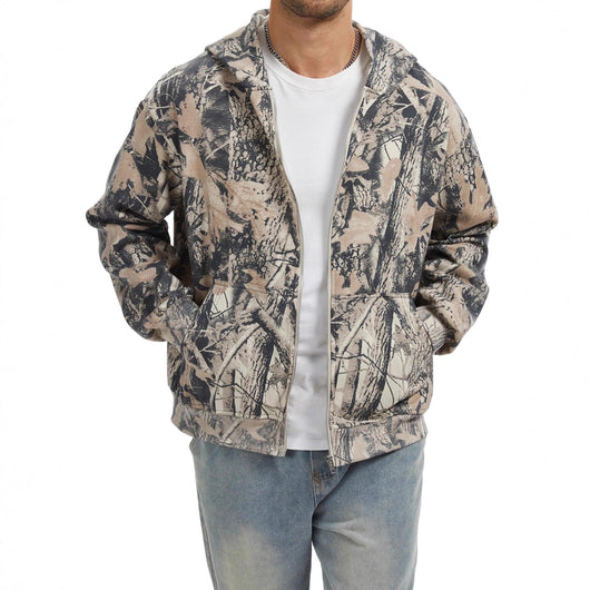 Sudadera con Cierre Estilo Camuflaje para Hombre - Image 5