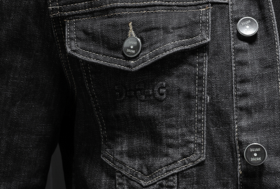 Camisa Denim Slim Fit Retro para Hombre - Image 14