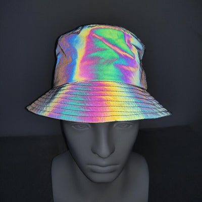 Gorra Cubo Reflectante con Estampado Colorido - Image 9