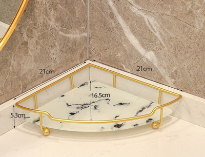 Repisa Triangular de Lujo para Baño - Organizador de Vanidad - Image 2