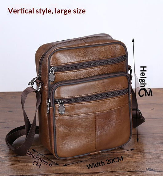 Bolsa de Cuero para Hombre Crossbody Casual y Elegante - Image 9