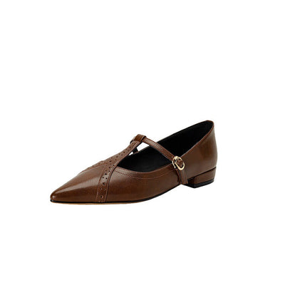 Zapatos Planos Puntiagudos Marrón - Cómodos y Versátiles para Diario - Image 16