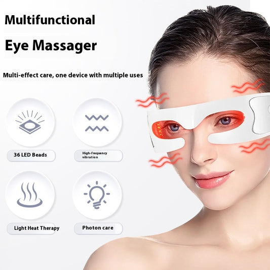 Masajeador Ocular Portátil con Luz Roja Recargable