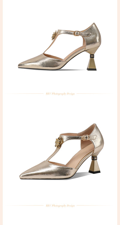 Sandalias de Cuero Genuino Caladas Plateadas para Mujer - Image 10
