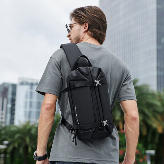 Bolsa Bandolera Impermeable Oxford de Un Hombro para Aventuras
