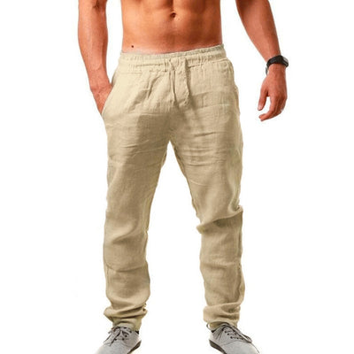 Pantalones Deportivos de Lino Transpirable para Hombre - Comodidad y Estilo - Image 16