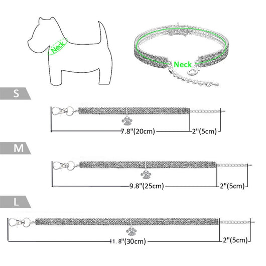 Collar Estirable de Diamante Multicolor para Gatos y Perros - Image 8