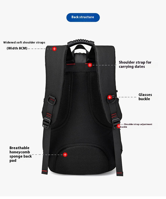 Mochila de Senderismo Impermeable Oxford - Resistente y Versátil - Image 23