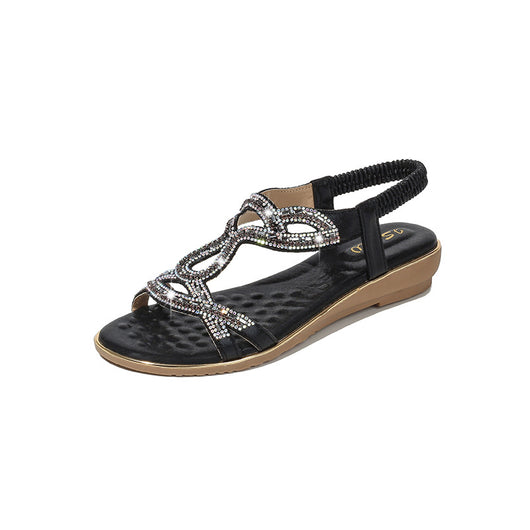Sandalias Bohemias con Cuña y Strass para Mujer - Image 12