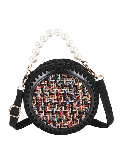 Bolsa Mensajera Redonda Tejida a Mano con Hilo de Algodón - Image 10