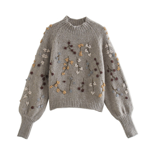 Suéter Tejido con Cuentas Versátil - Moda Urbana Europea y Americana - Image 10