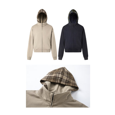 Sudadera con Capucha de Franela a Cuadros para Mujer - Image 5