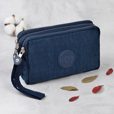 Cartera de Mano de Lona con Tres Compartimentos y Cierre - Image 15