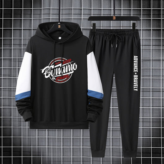 Conjunto Sudadera con Capucha de Algodón con Paneles - Image 11