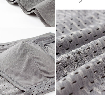 Calzoncillos Hombre Malla Hueca Ice Silk Cintura Media - Image 21