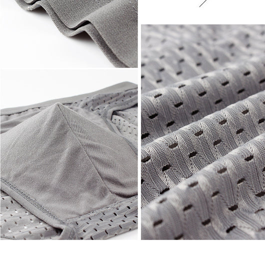 Calzoncillos Hombre Malla Hueca Ice Silk Cintura Media - Image 21