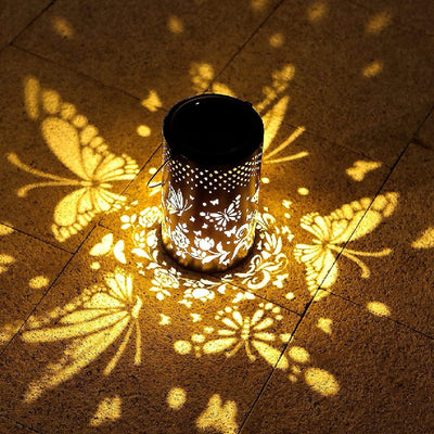 Lámpara Solar Mariposa Decorativa con Proyección de Luz para Jardín - Image 13