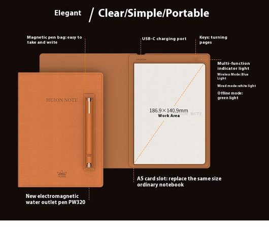 Libreta Digital Inteligente Huion Note X10 para Negocios y Reuniones - Image 16