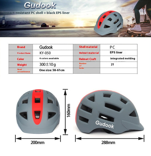 Casco Integrado 2 en 1: Patineta y Bicicleta para Commuting Urbano - Image 8