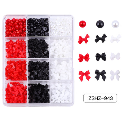 Set de Adornos Navideños de Resina con Lazos y Moños Mixtos - Image 9