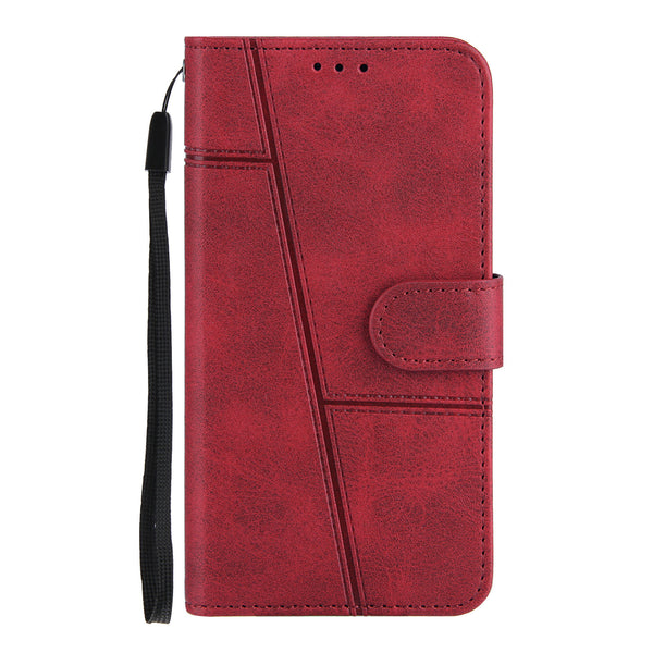 Funda para Celular con Patrón de Piel y Soporte de Tarjetas