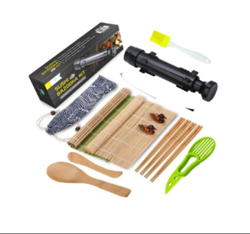 Set Completo de Sushi en Bambú con Cortina Enrollable y Cuchara de Arroz - Image 6