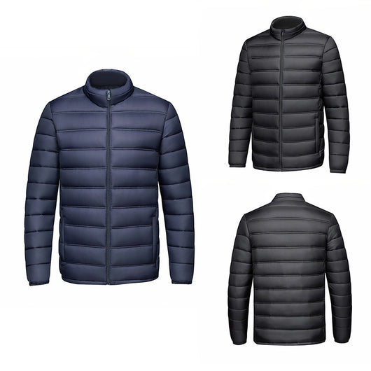 Chaqueta Acolchada de Algodón con Cuello Alto y Cierre - Image 12
