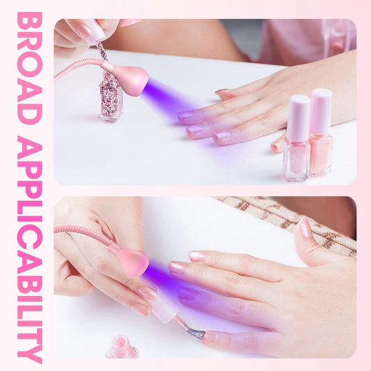 Lámpara UV de Cuello Flexible con Pinza para Uñas de Gel y Pegamento - Image 13