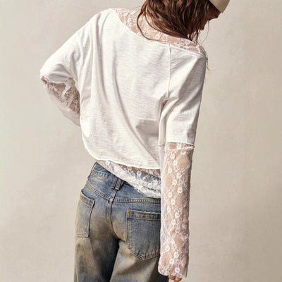 Blusa Elegante de Manga Larga con Escote Diagonal - Image 2