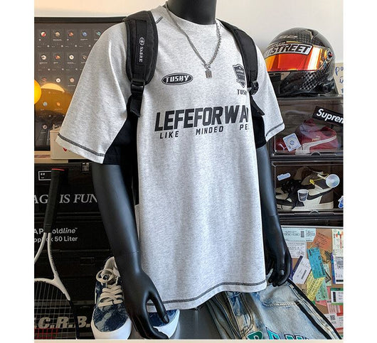 Camiseta Deportiva Suelta Cuello Redondo Manga Corta para Hombre - Image 25