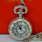 Collar Reloj de Bolsillo de Cuarzo con Pétalos Calados