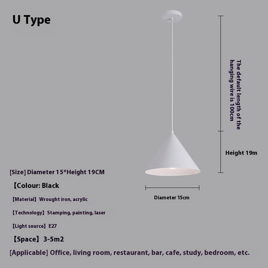 Lámpara Colgante Minimalista de Diseño Moderno para Restaurante y Bar - Image 23