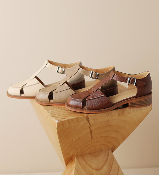 Sandalias Retro Mujer con Diseño Hueco - Comodidad Vintage - Image 10