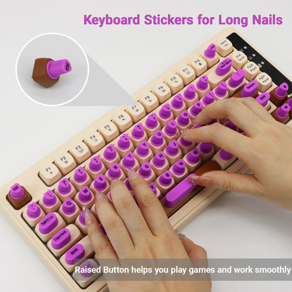 Pegatinas de Silicona para Teclado - 91 Botones Compatibles con PC y Laptop