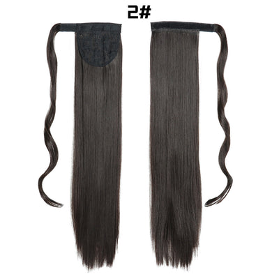 Cola de Caballo Extensible con Velcro - Cabello Liso Europeo - Image 14